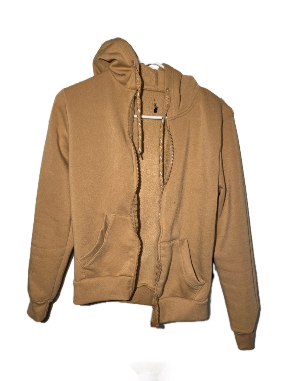 Kenzo Camel Brown Zip-Up Hoodie